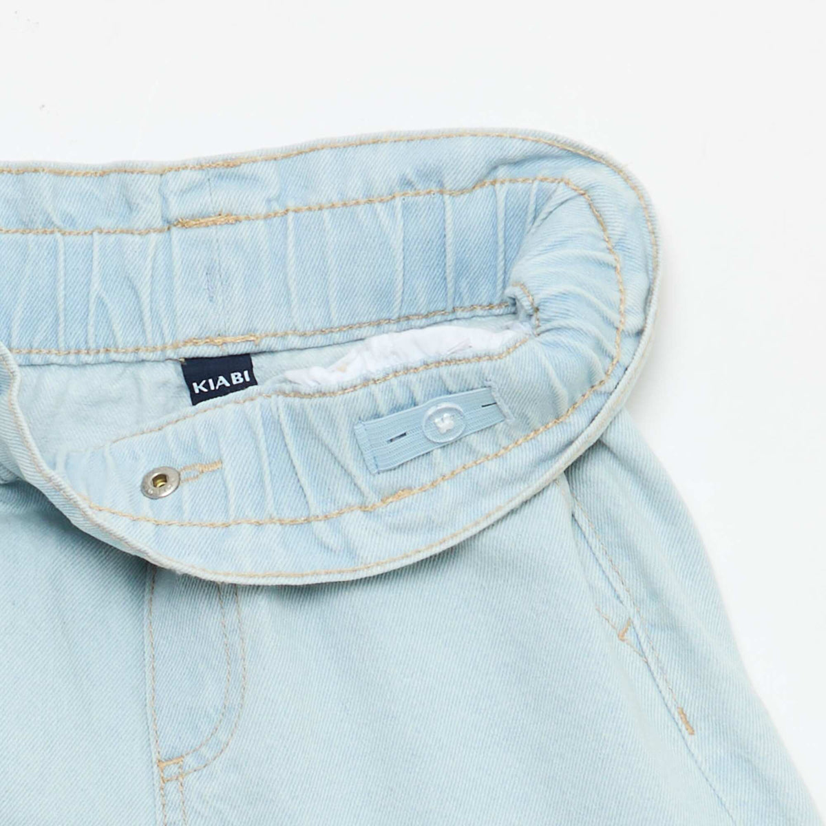 Pantalón corto jean paper bag AZUL