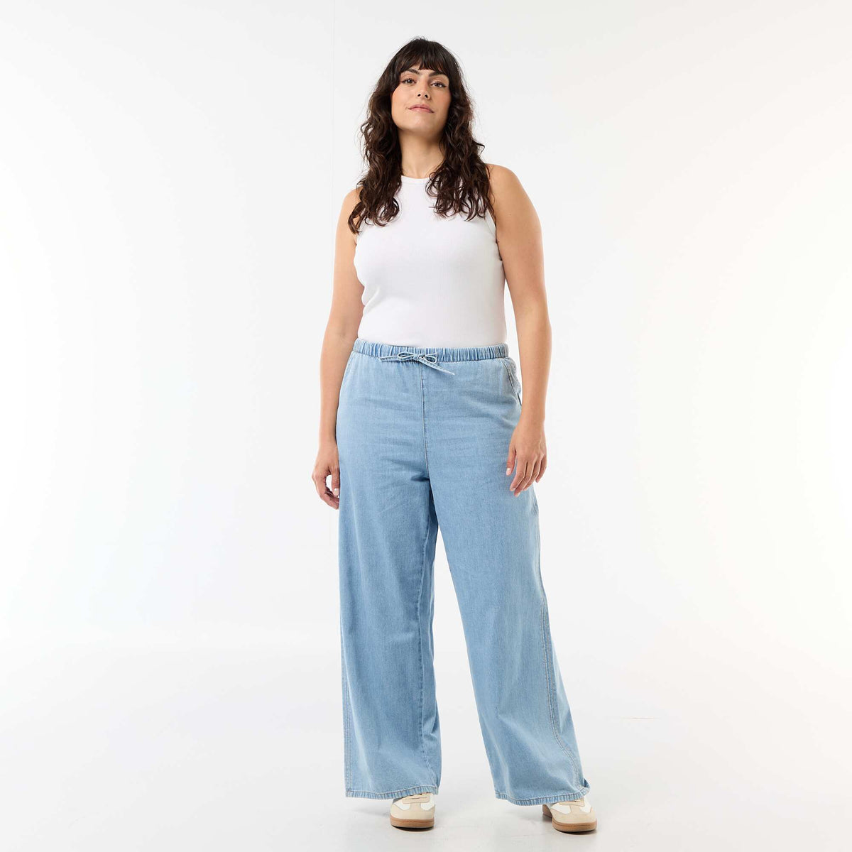 Pantalón ancho con 2 bolsillos AZUL