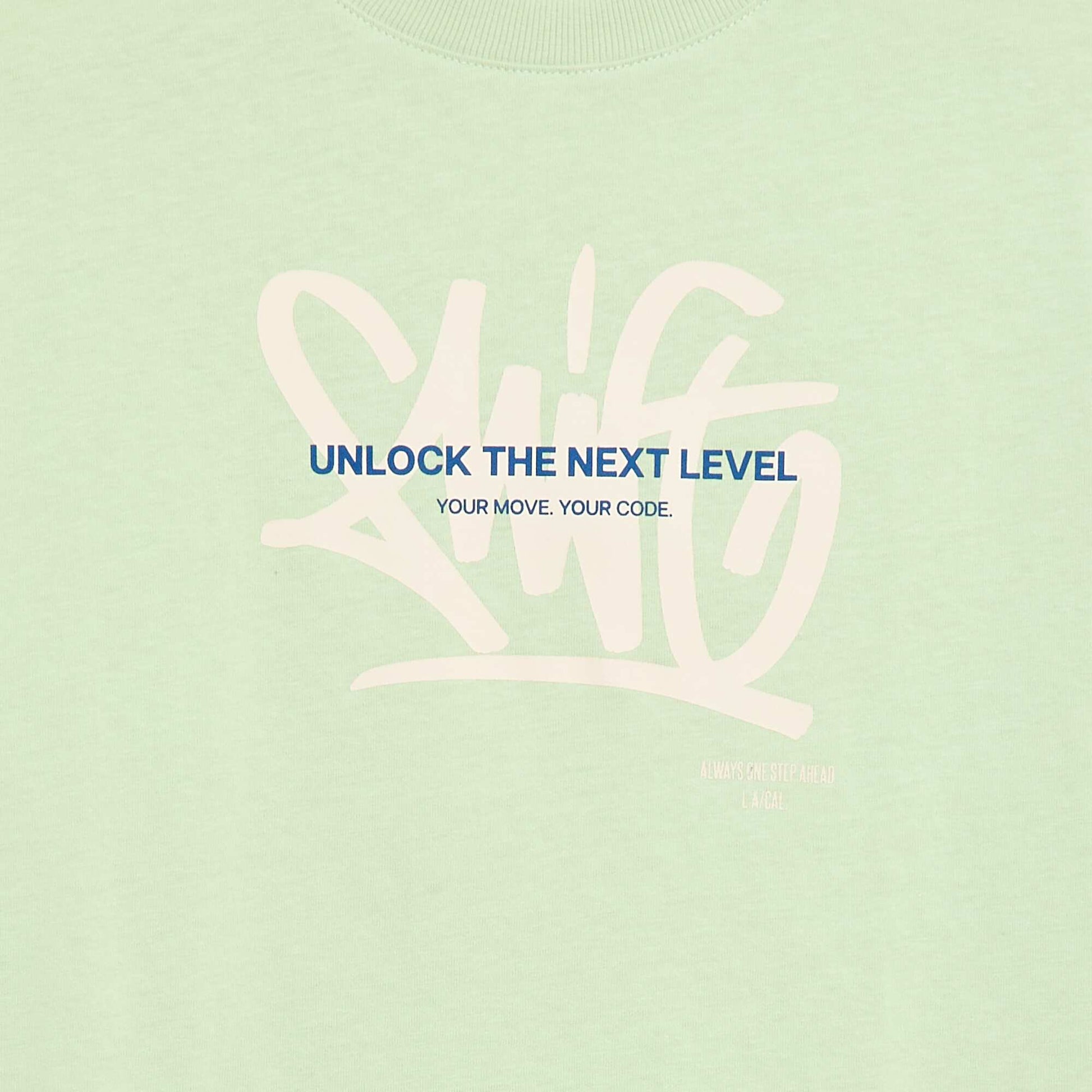 Camiseta oversize estampada VERDE