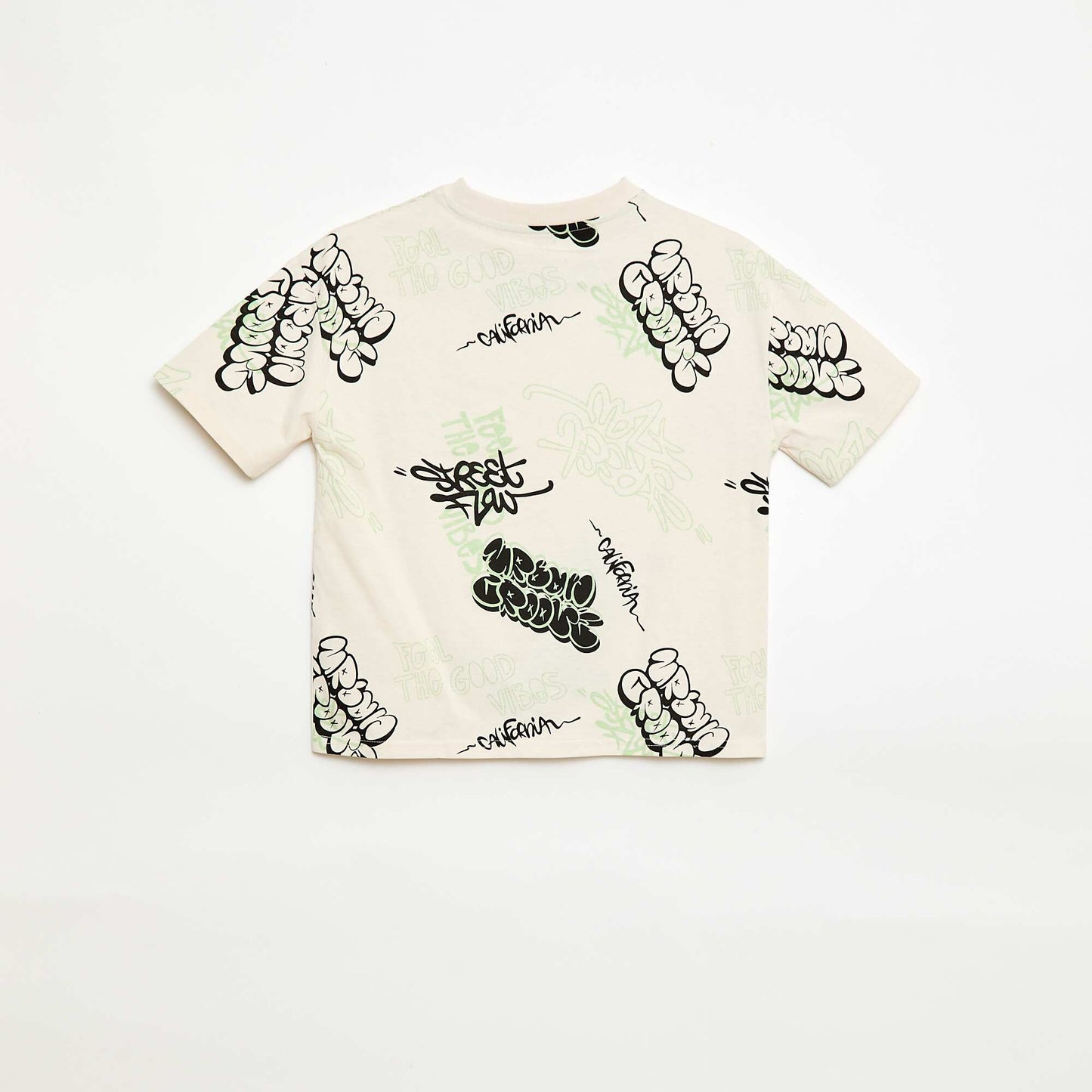 Camiseta oversize estampada BLANCO