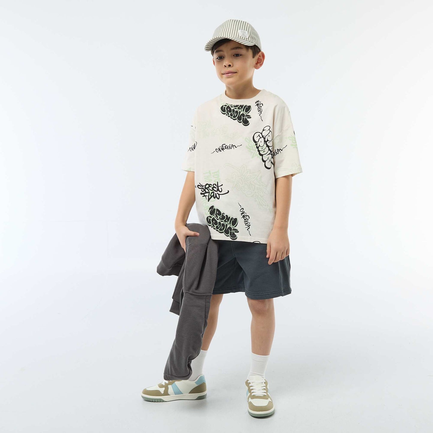 Camiseta oversize estampada BLANCO