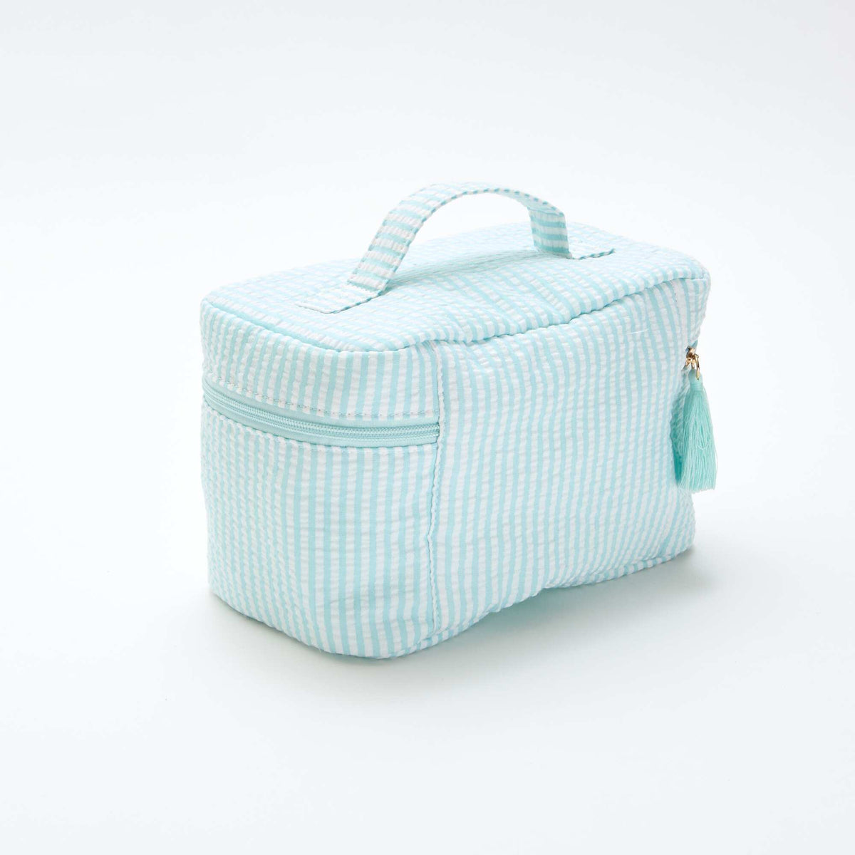 Neceser estampado con asa de transporte AZUL