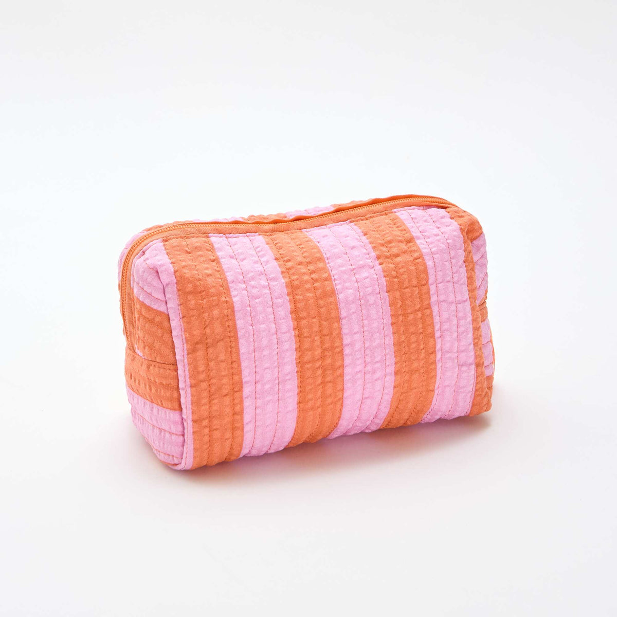 Neceser estampado y con cremallera NARANJA