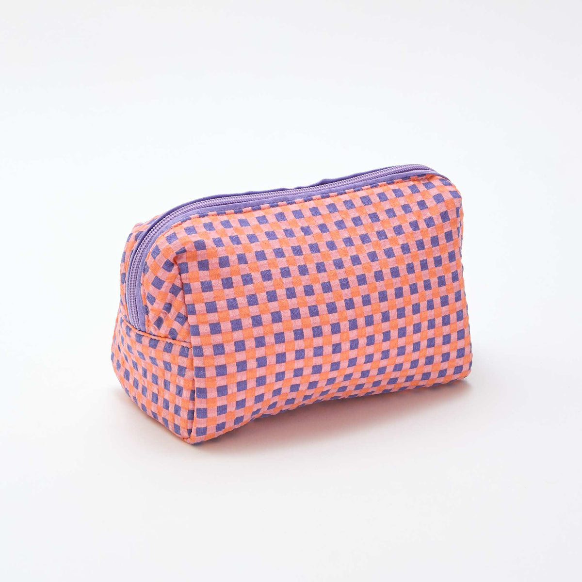 Neceser estampado y con cremallera PURPURA