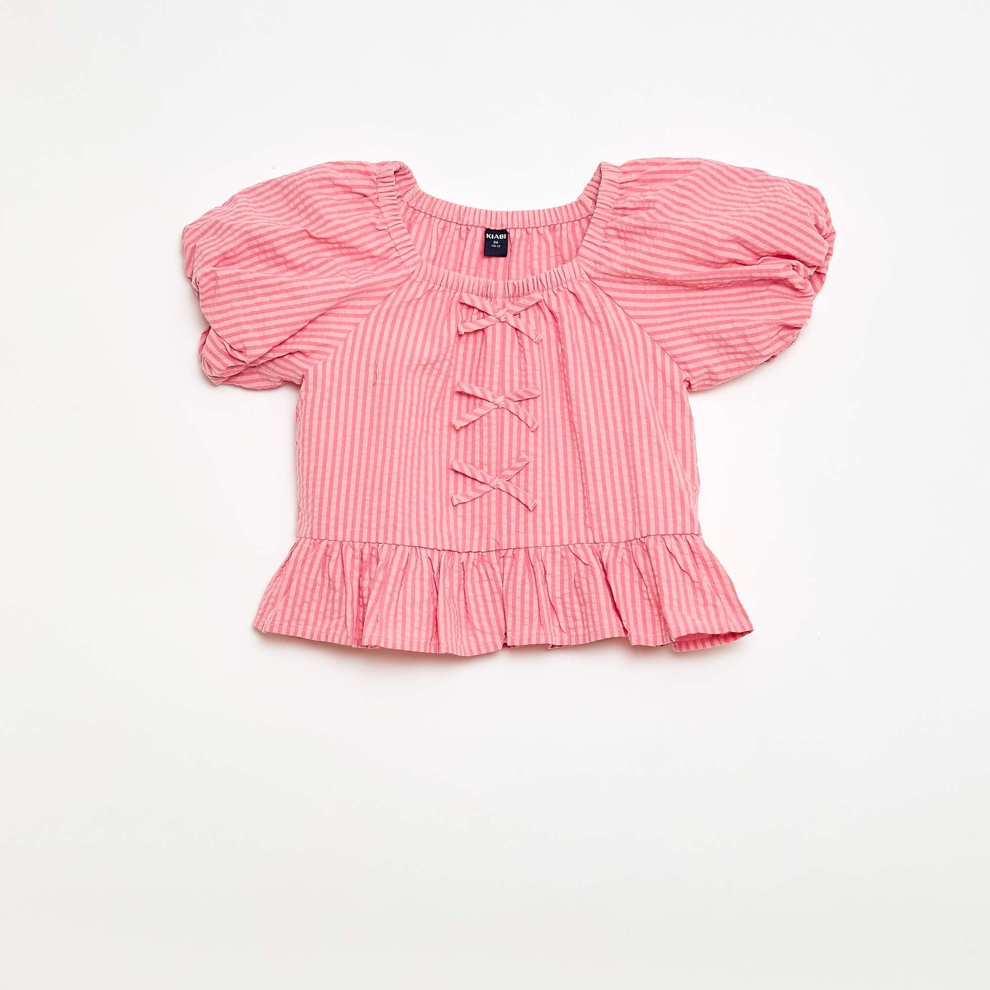 Conjunto top + pantalón con detalles de algodón ROSA