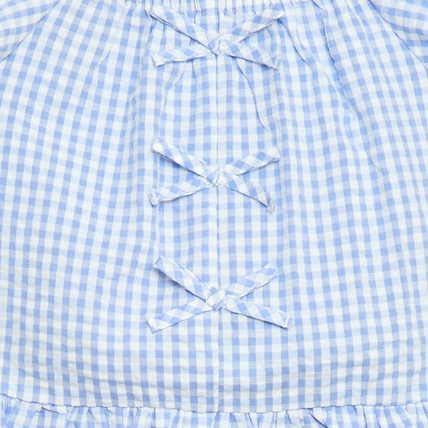 Conjunto top + pantalón con detalles de algodón AZUL