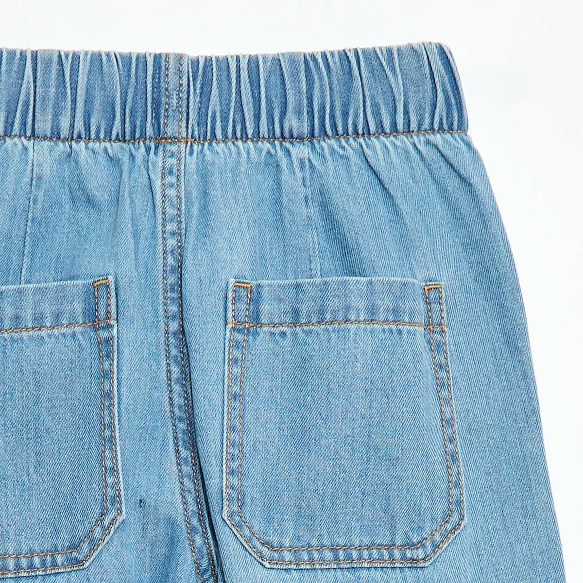 Pantalón fluido efecto jean AZUL