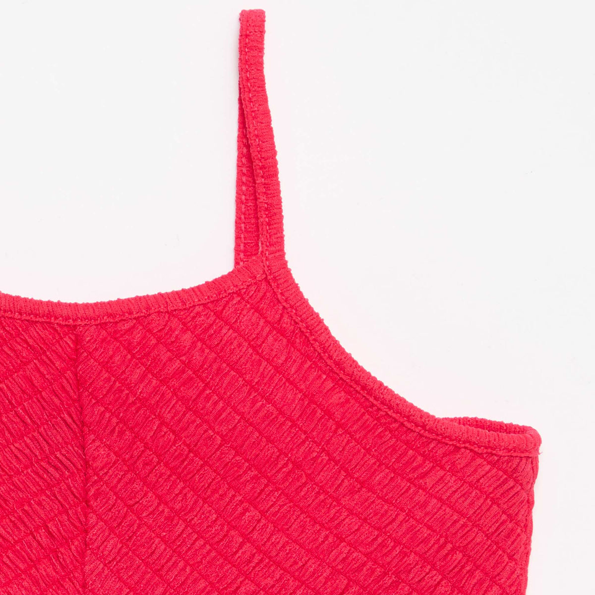 Vestido liso de tirantes finos ROSA