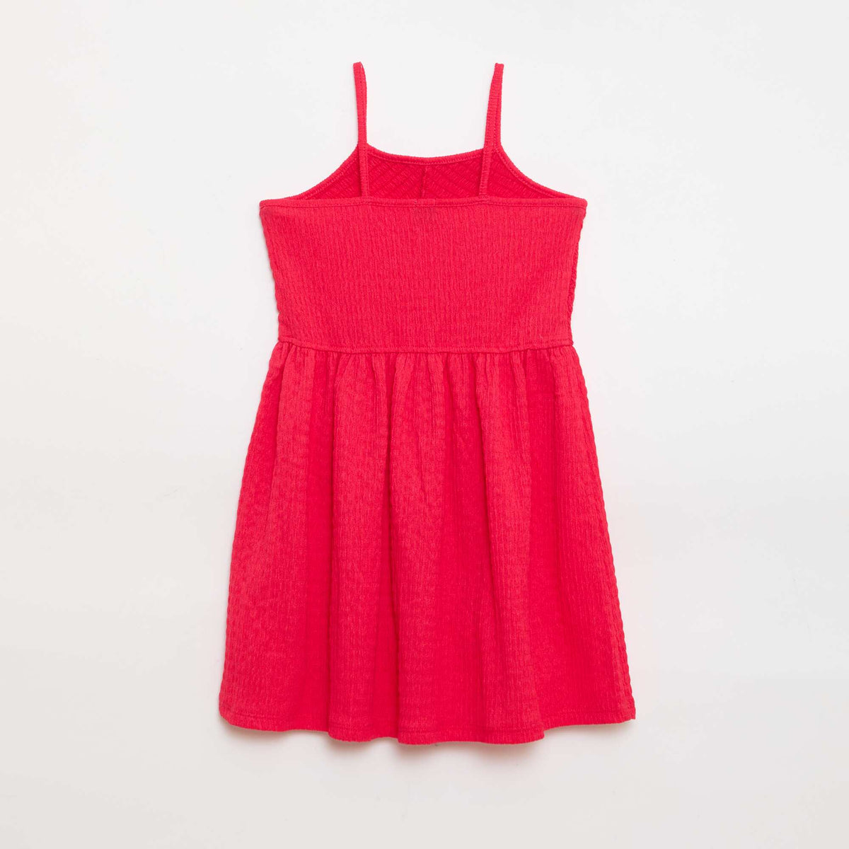 Vestido liso de tirantes finos ROSA