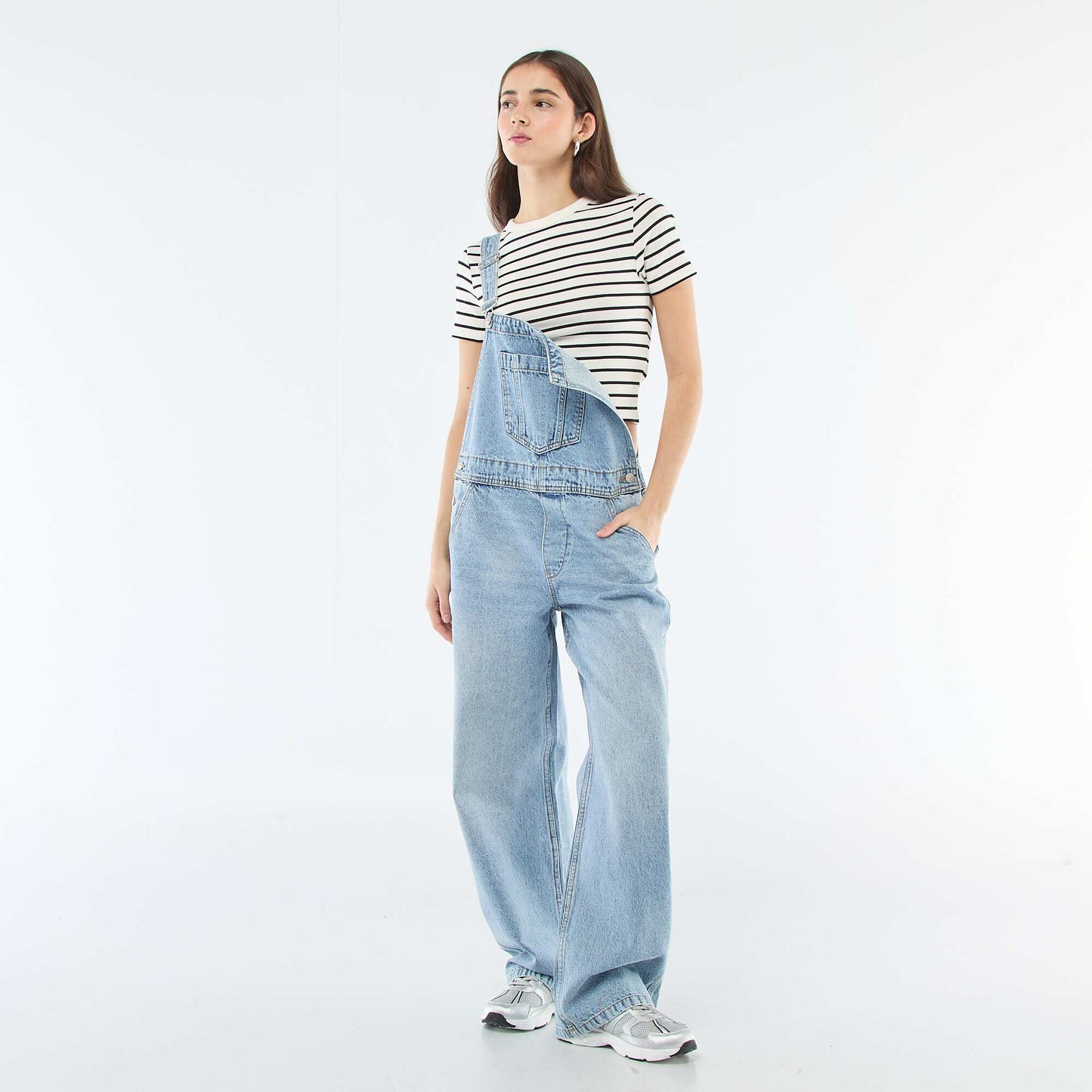Mono jean recto AZUL