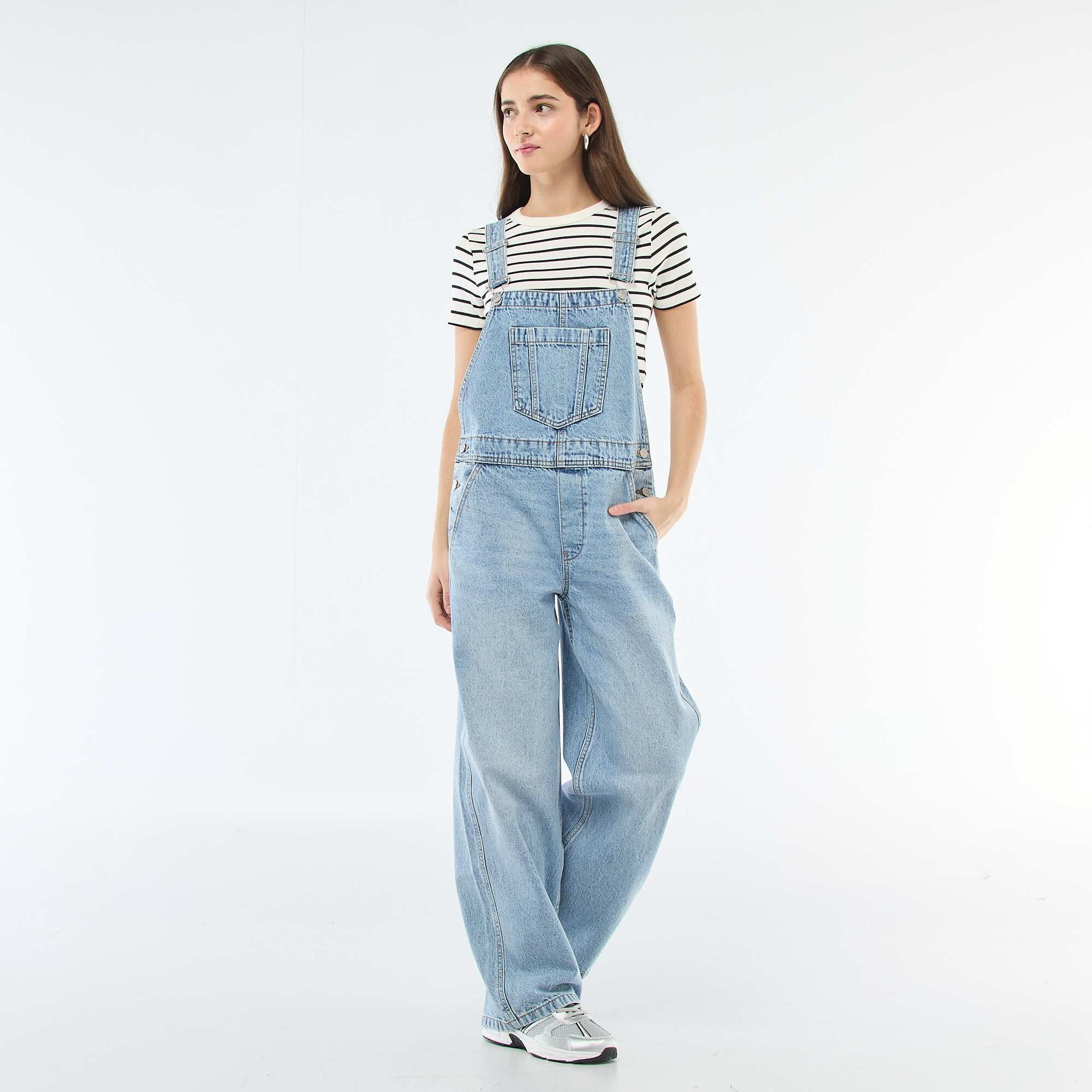 Mono jean recto AZUL