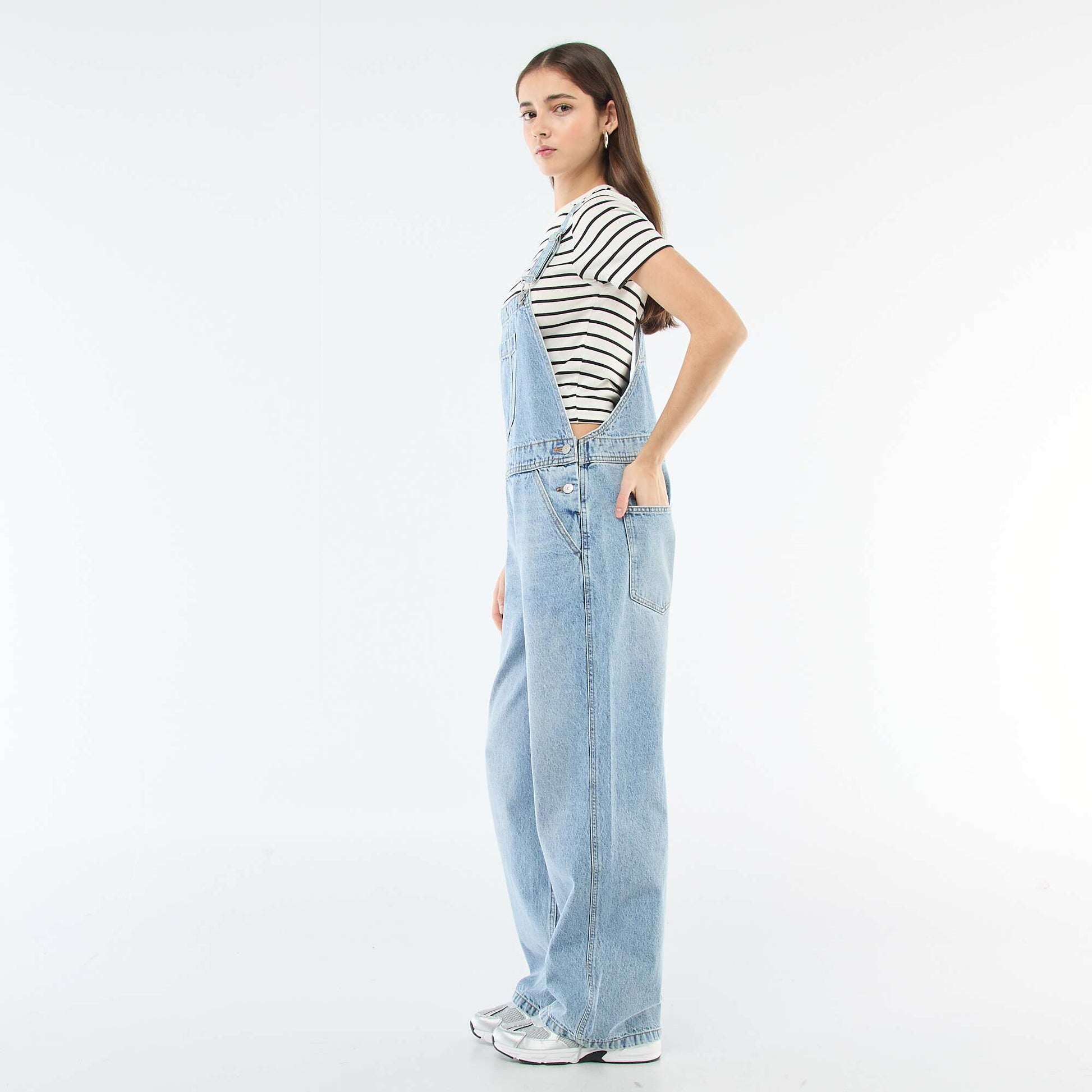 Mono jean recto AZUL