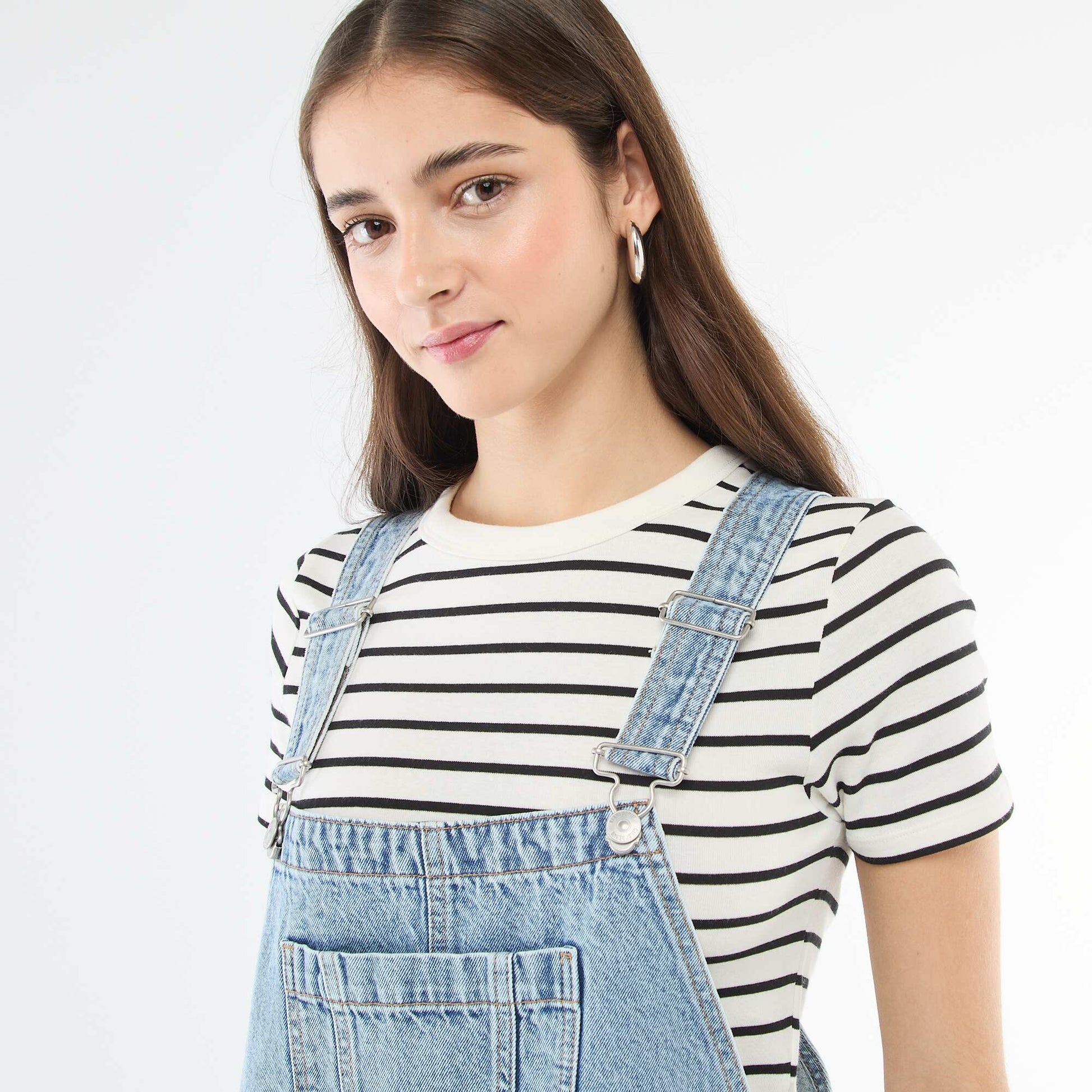 Mono jean recto AZUL