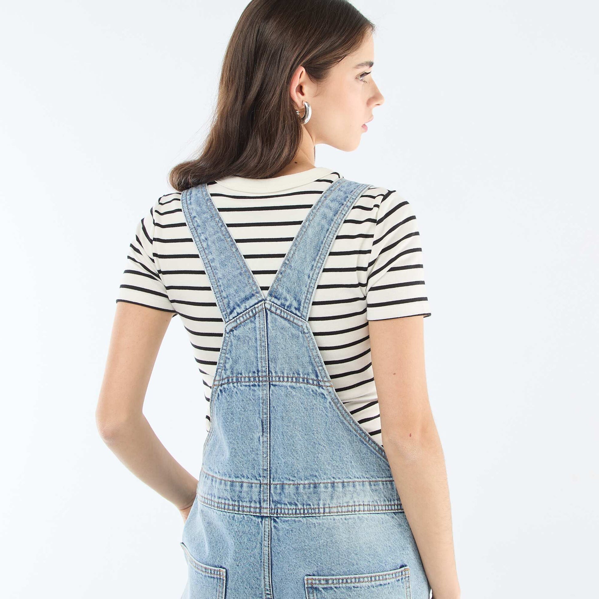 Mono jean recto AZUL
