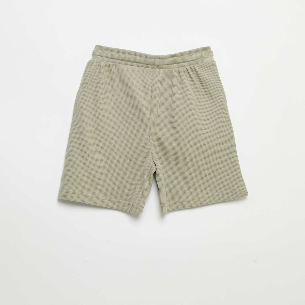 Pantalón corto en nido de abeja VERDE