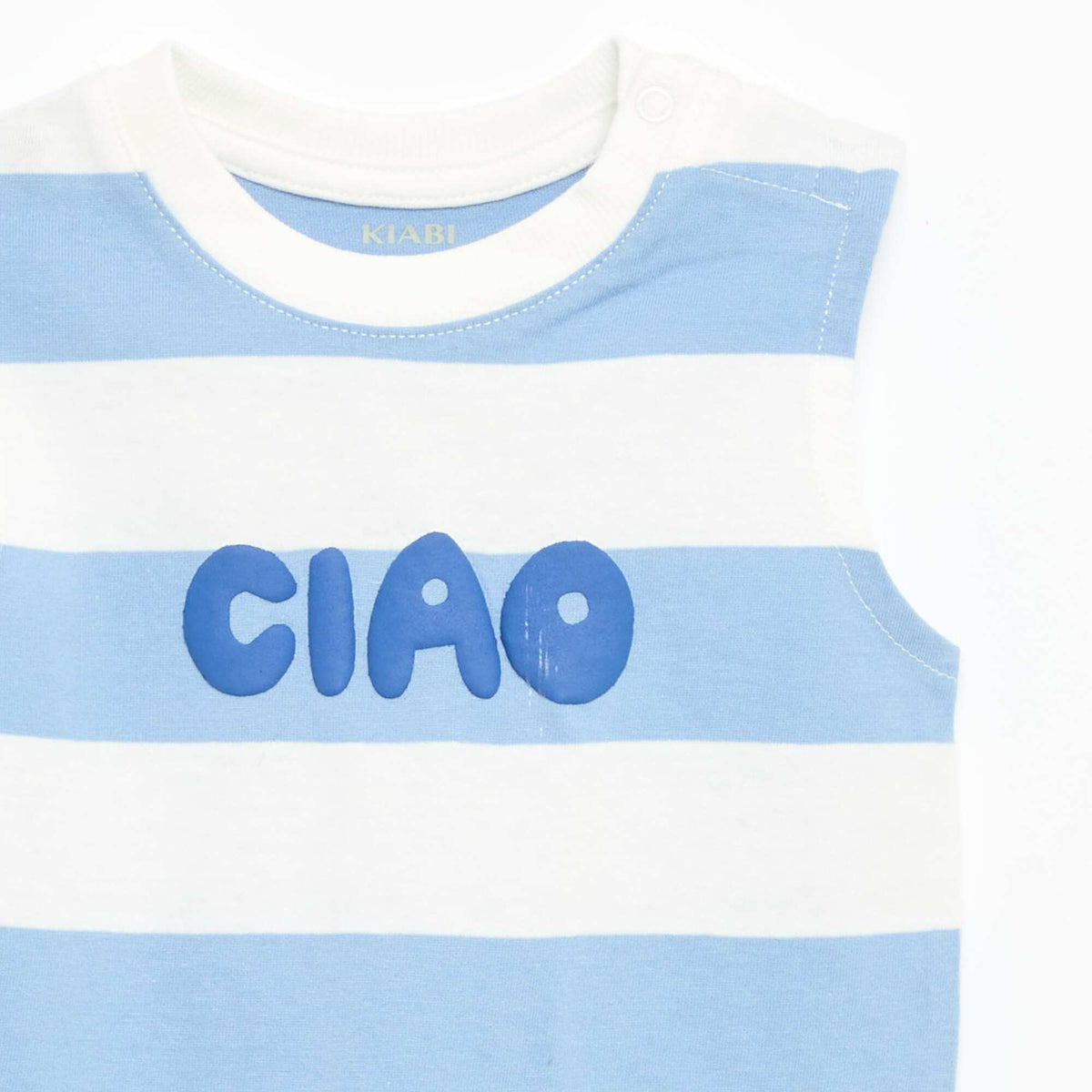 Camiseta de tirantes con estampado delantero AZUL