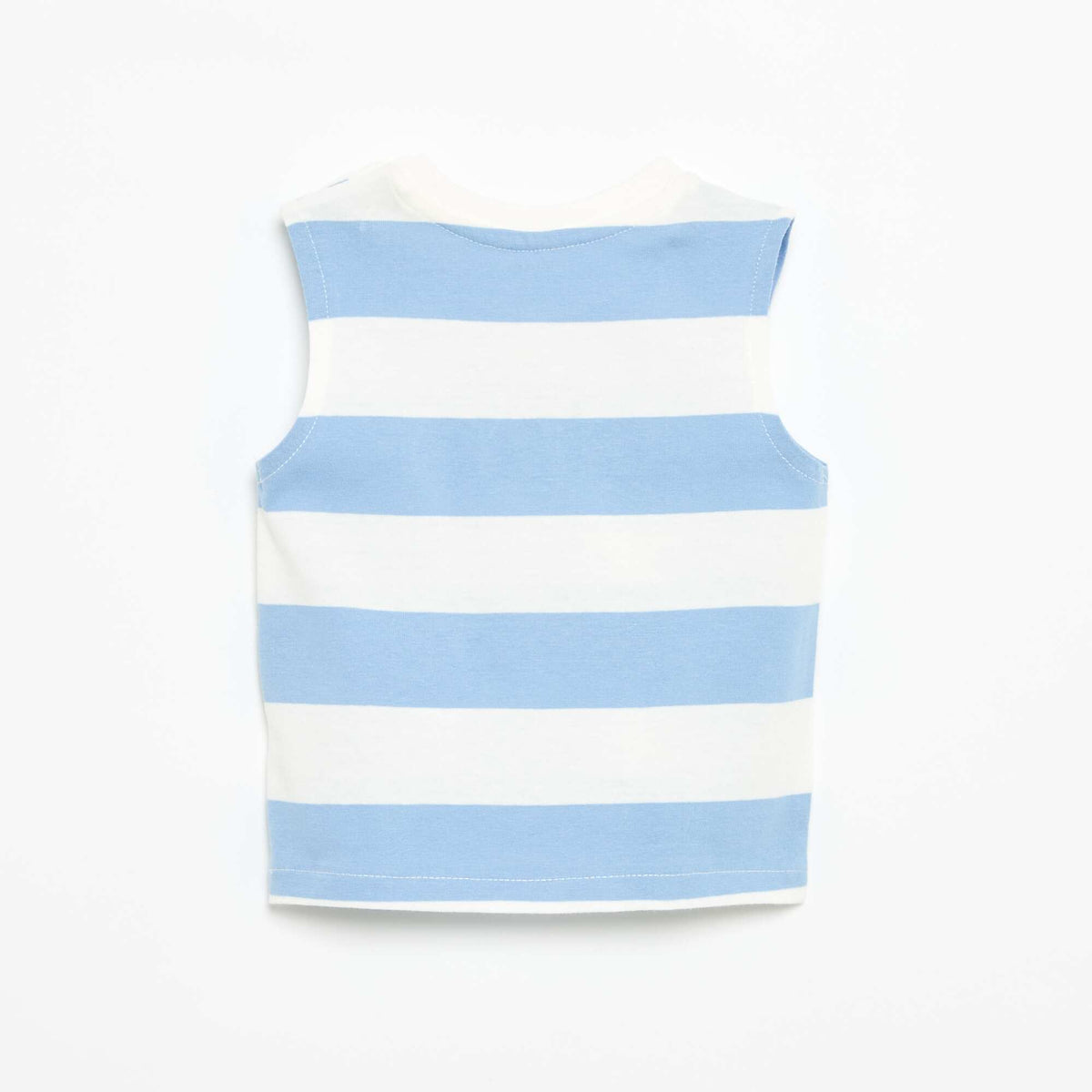 Camiseta de tirantes con estampado delantero AZUL