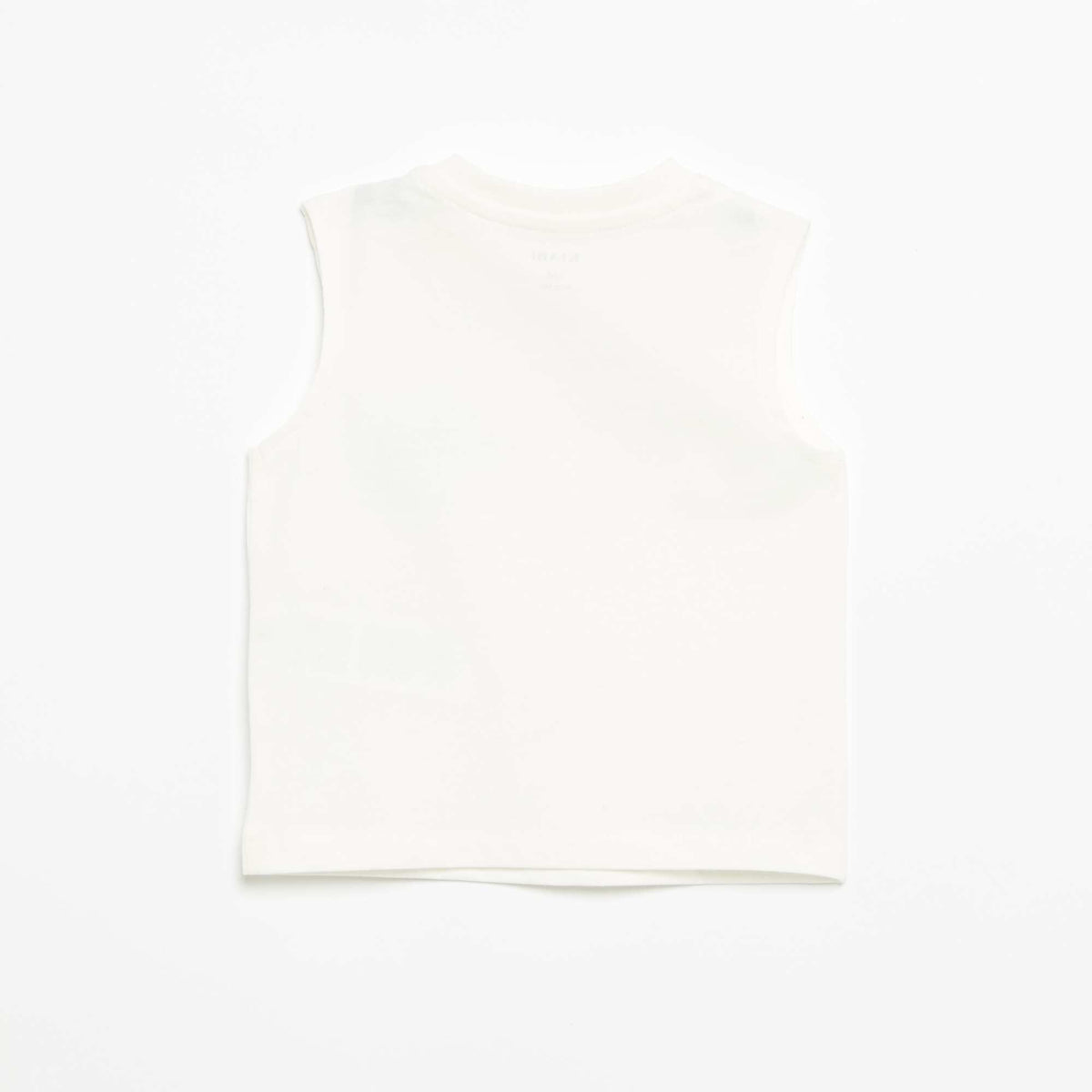 Camiseta de tirantes con estampado delantero BLANCO