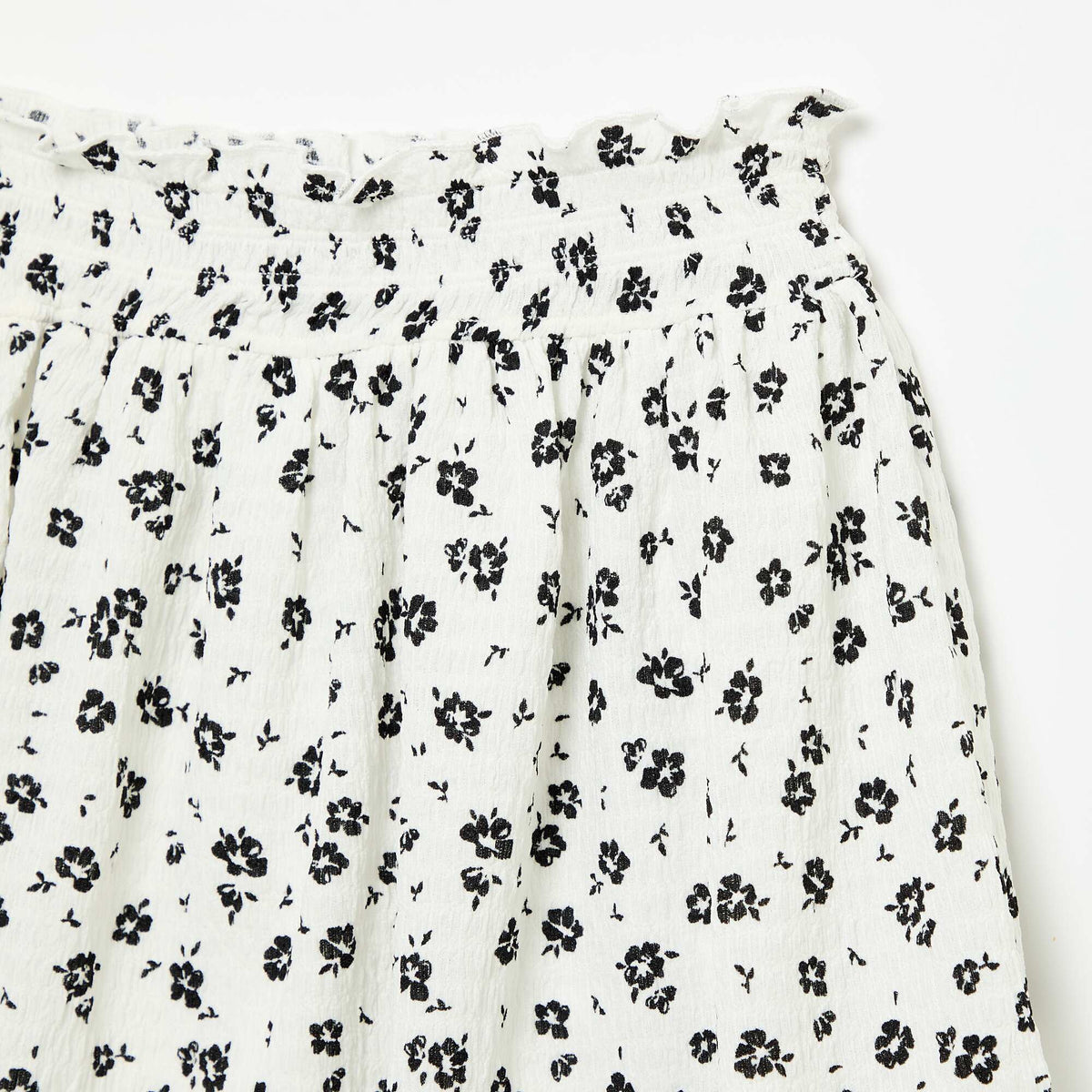 Falda corta estilo patinadora con pantalón corto integrado BLANCO