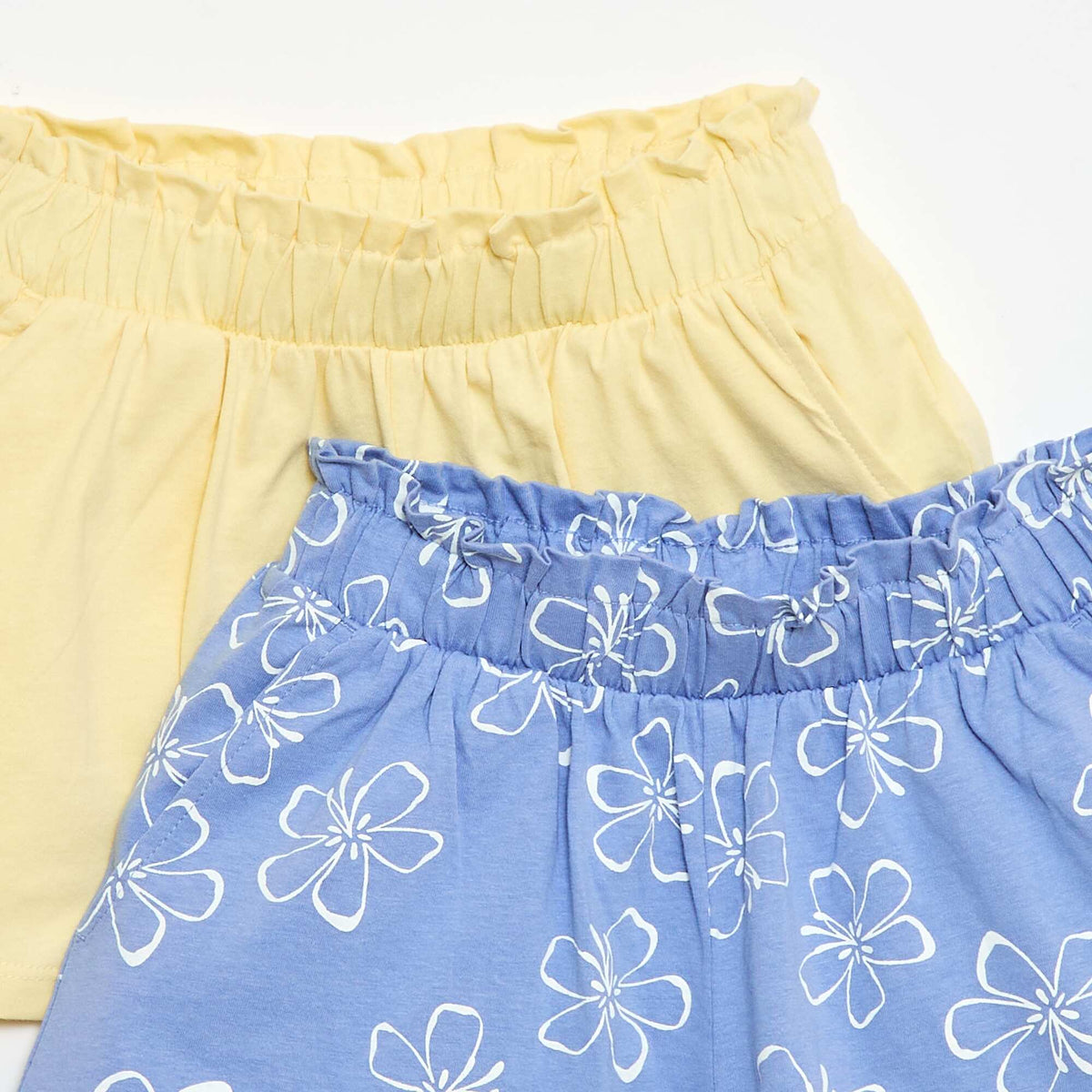 Pack de 2 pantalones cortos con cintura elástica AZUL