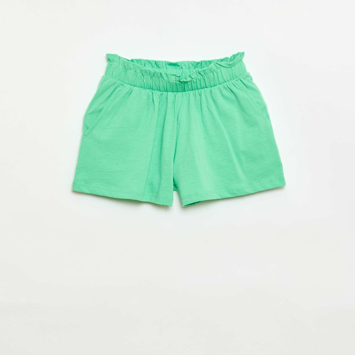 Pack de 2 pantalones cortos con cintura elástica BLANCO
