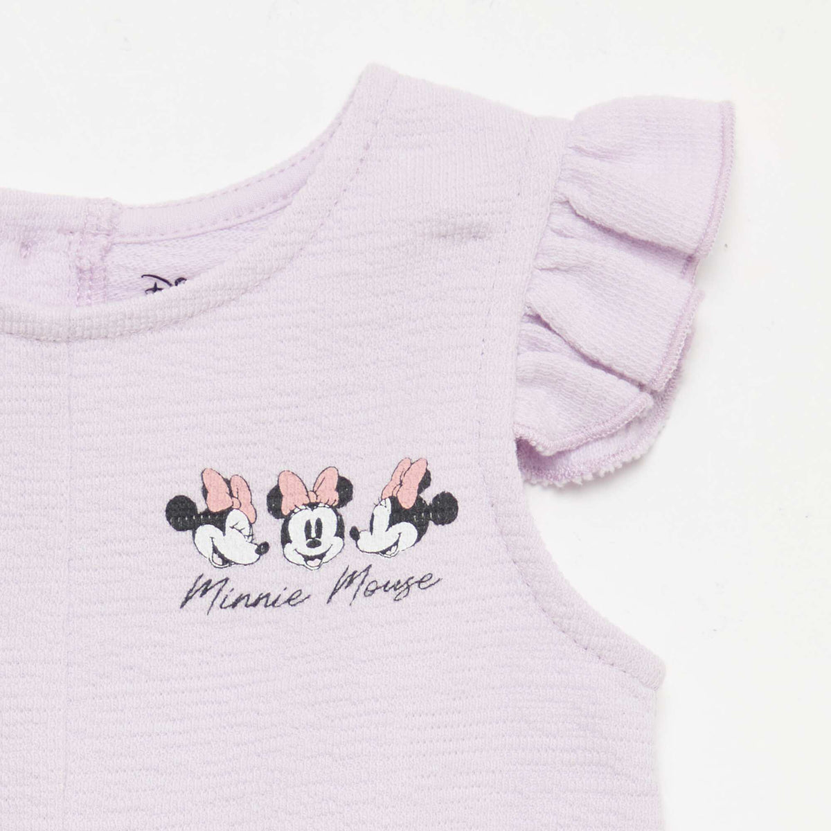 Pelele corto de baby Terry PURPURA