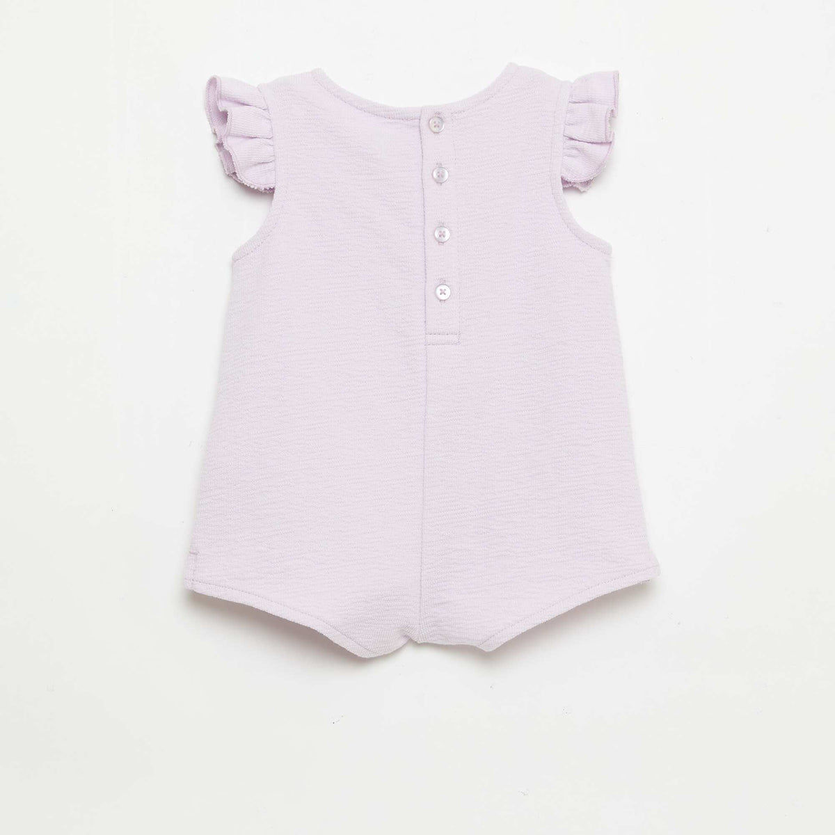 Pelele corto de baby Terry PURPURA