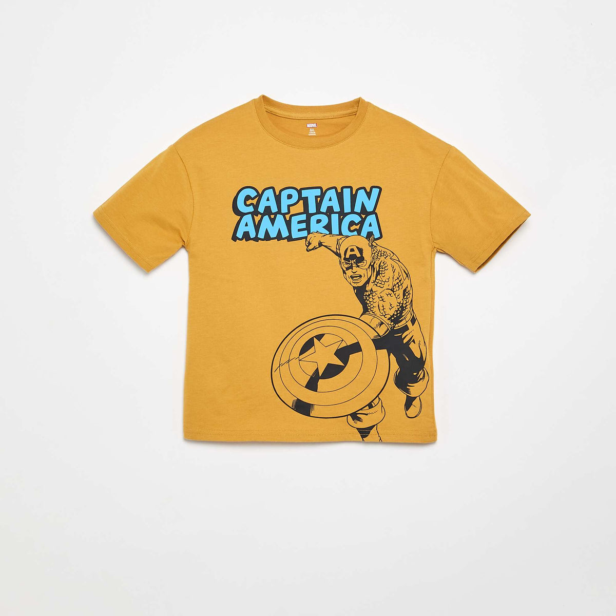 Camiseta 'Marvel' de manga corta AMARILLO