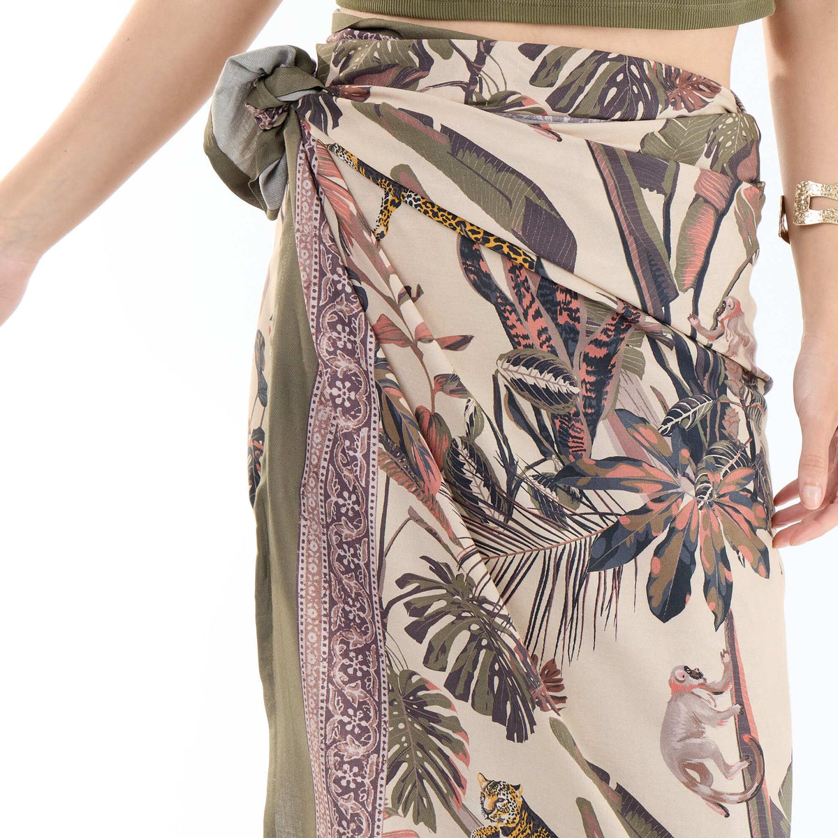 Pareo estampado VERDE