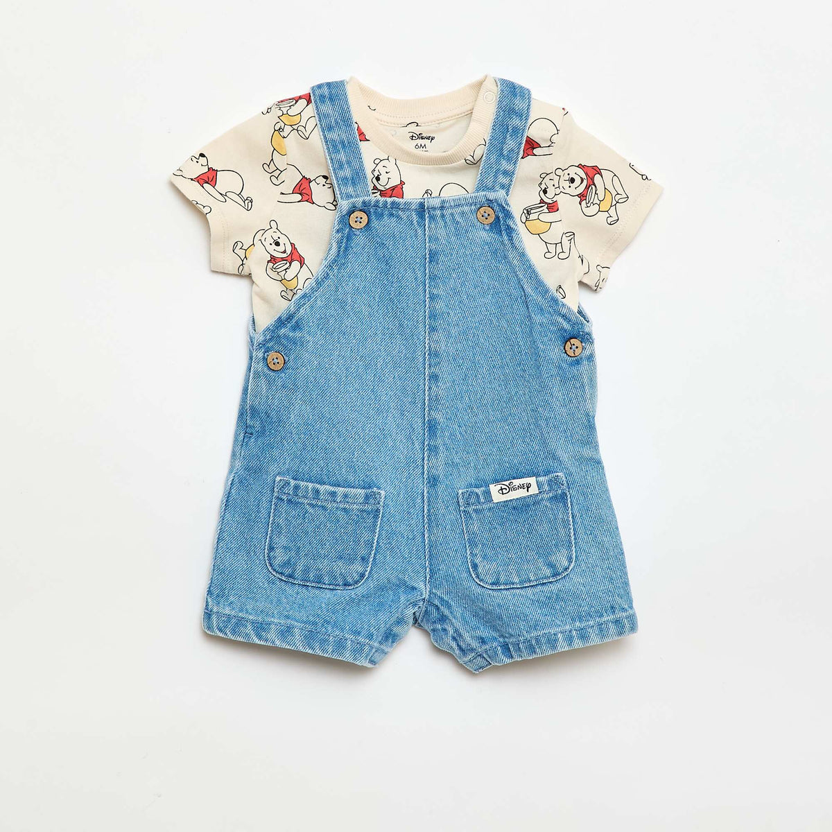 Conjunto camiseta + enterito \u0027Mickey\u0027 \u0027Disney\u0027 - 2 piezas BEIGE
