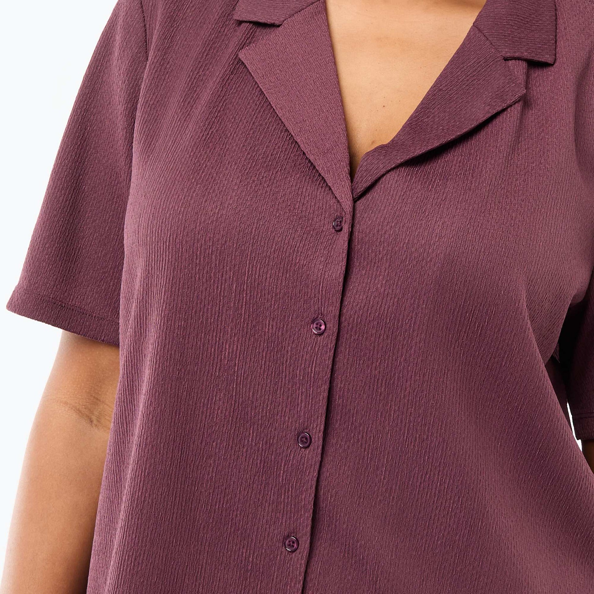 Blusa de punto crepé ROSA