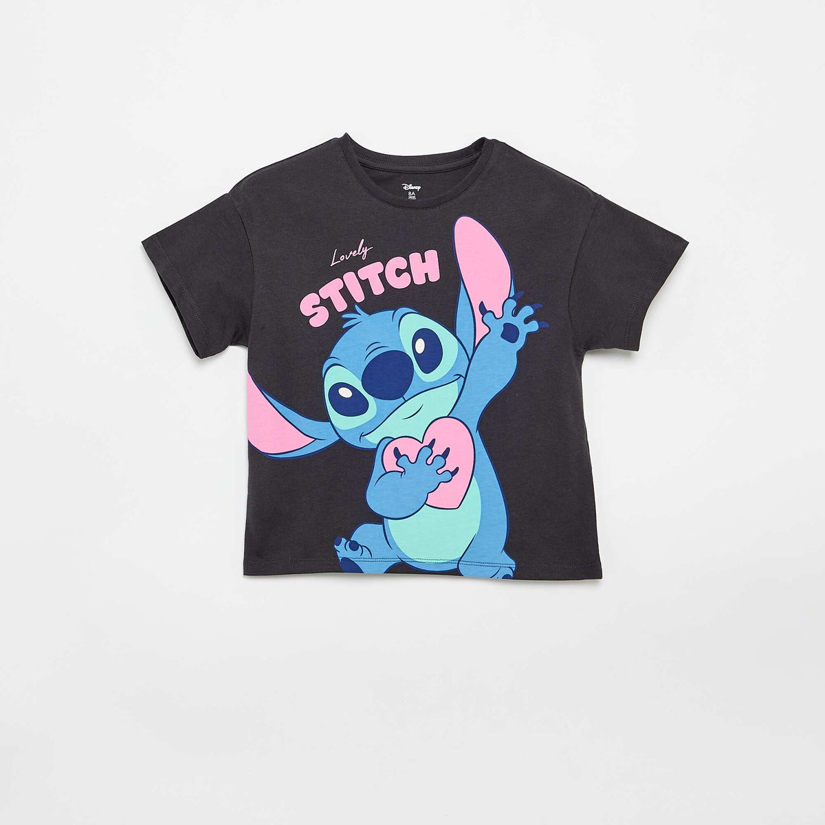 Camiseta 'Disney' de manga corta NEGRO
