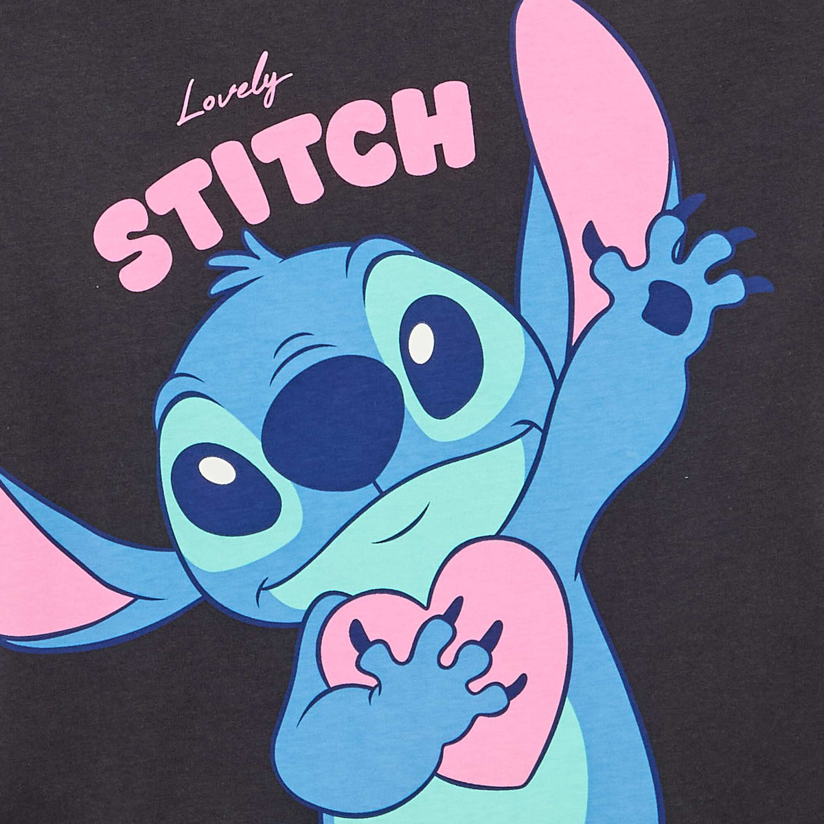 Camiseta 'Disney' de manga corta NEGRO