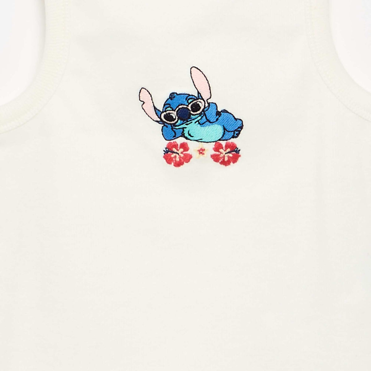 Camiseta sin mangas 'Disney' 'Stitch' BLANCO