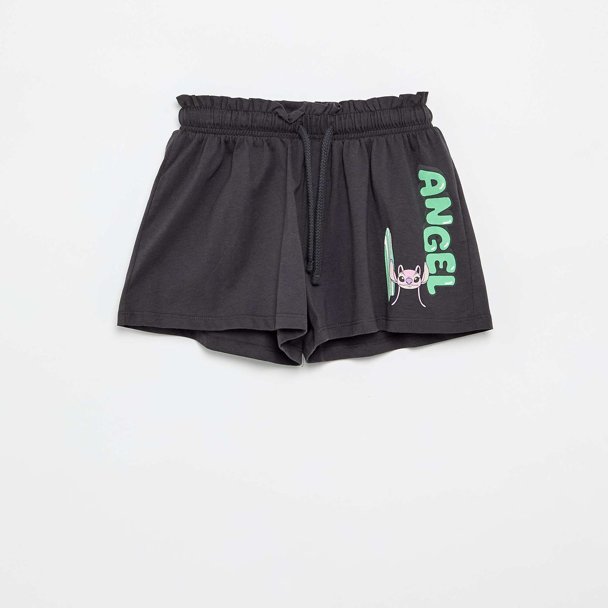 Pantalón corto 'Disney' de punto de algodón NEGRO