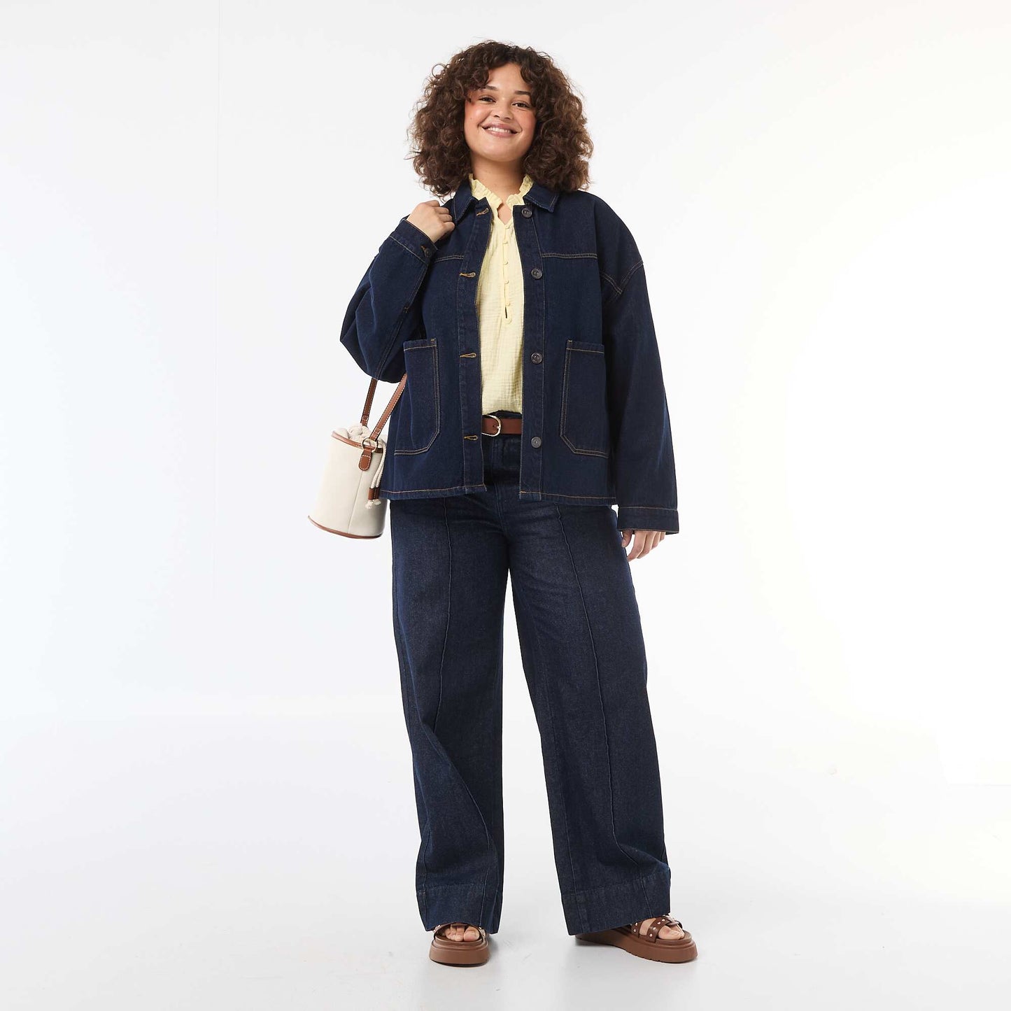 Chaqueta larga vaquera AZUL