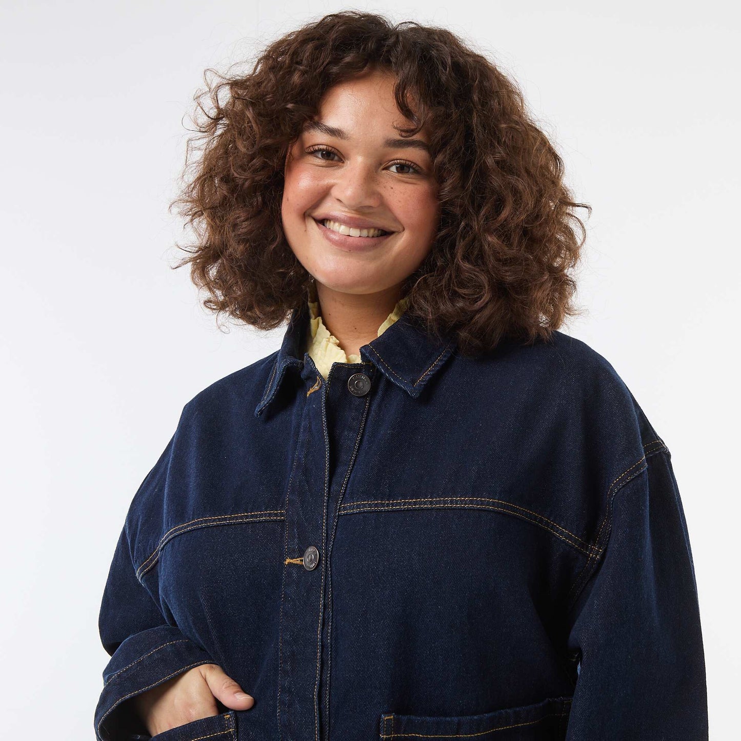 Chaqueta larga vaquera AZUL