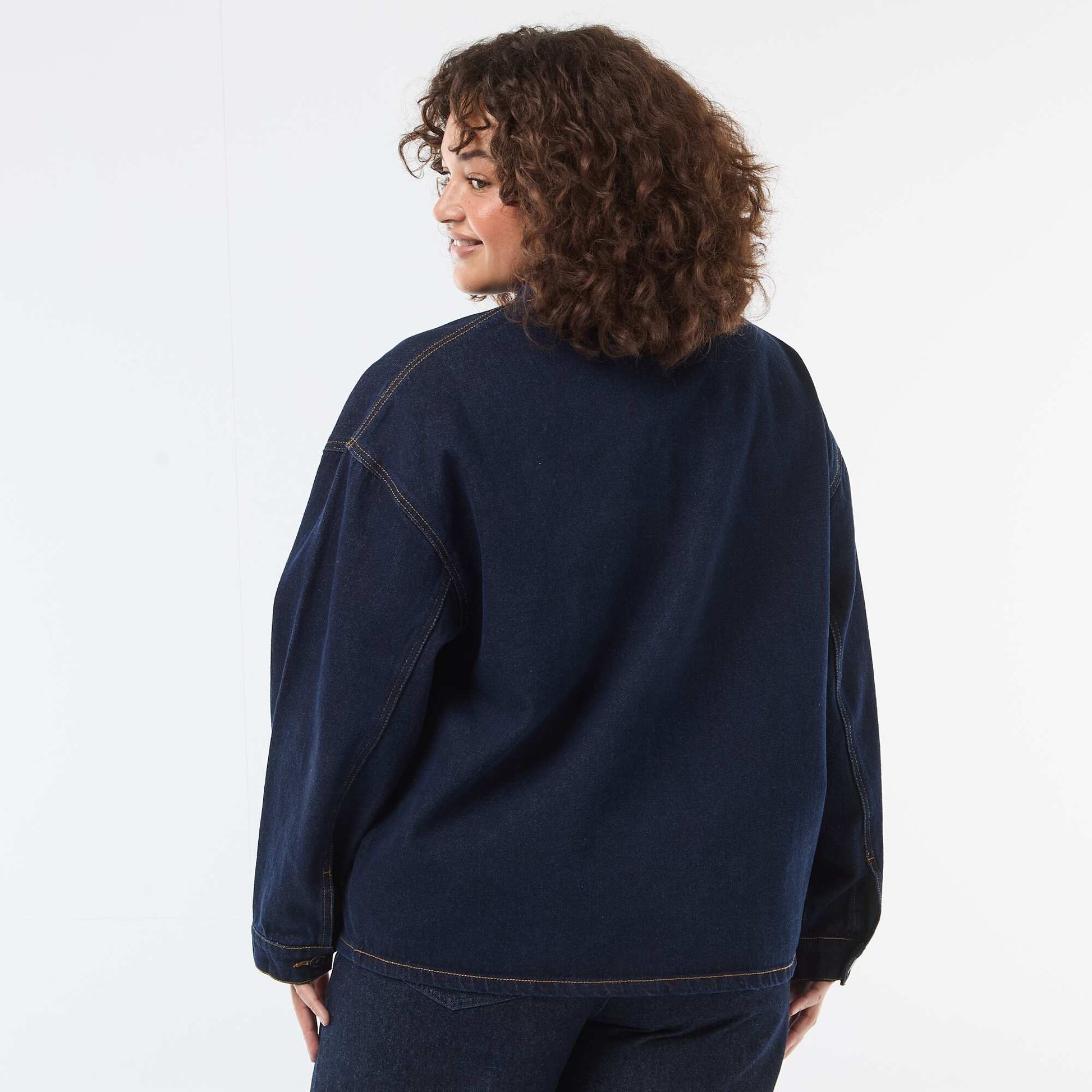 Chaqueta larga vaquera AZUL