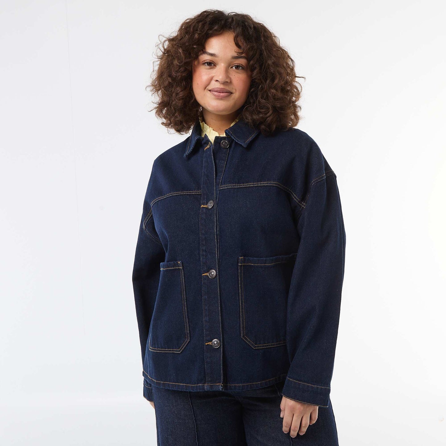 Chaqueta larga vaquera AZUL