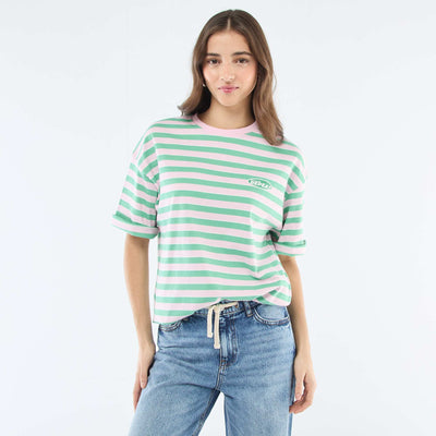 Camiseta de rayas anchas ROSA
