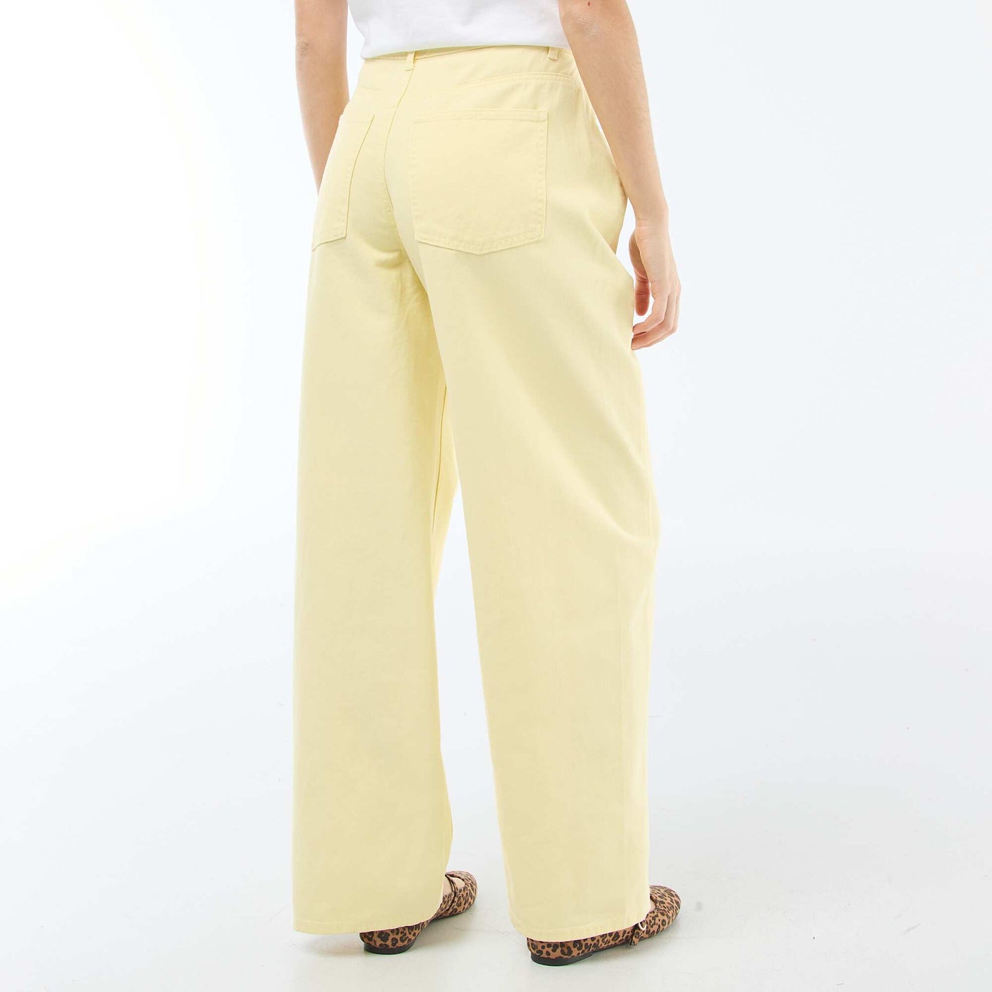 Pantalón corte globo AMARILLO