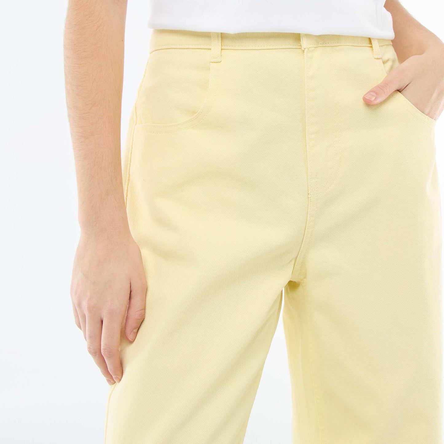 Pantalón corte globo AMARILLO