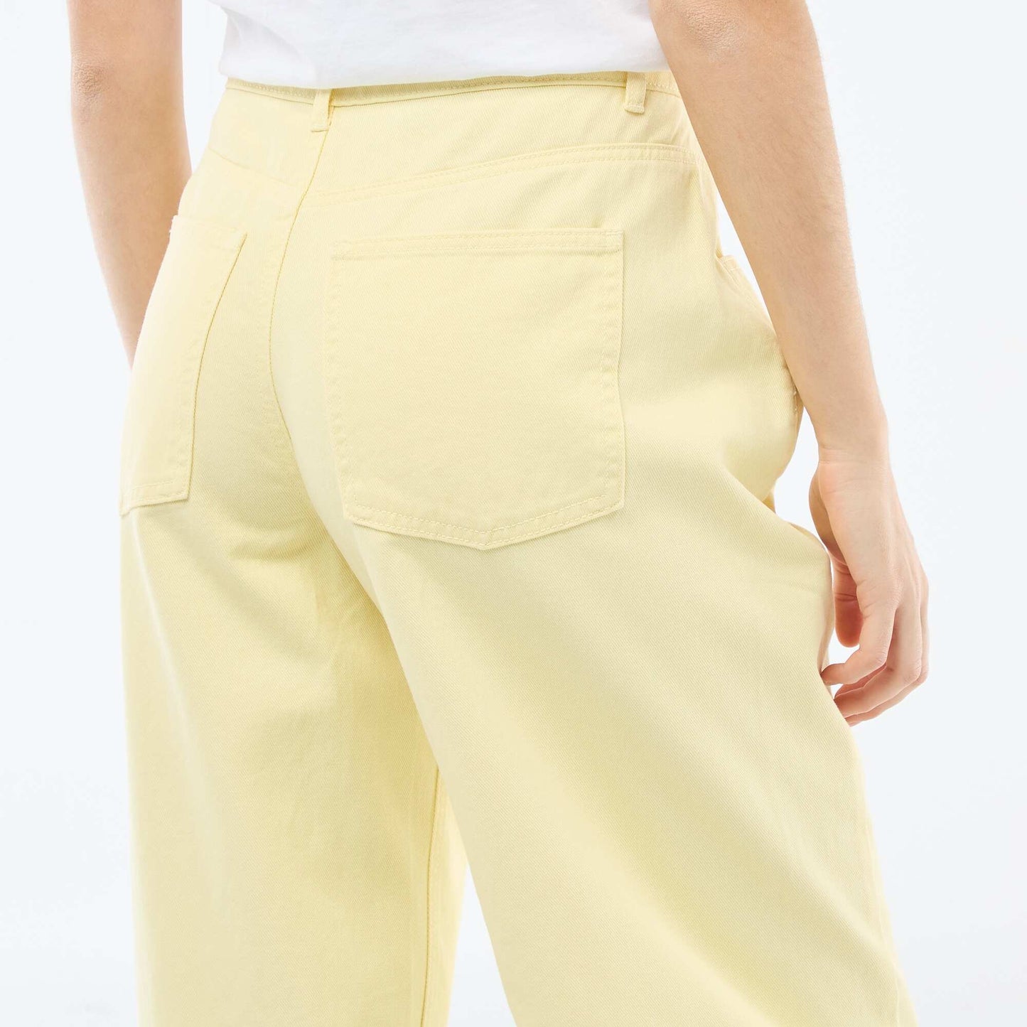 Pantalón corte globo AMARILLO