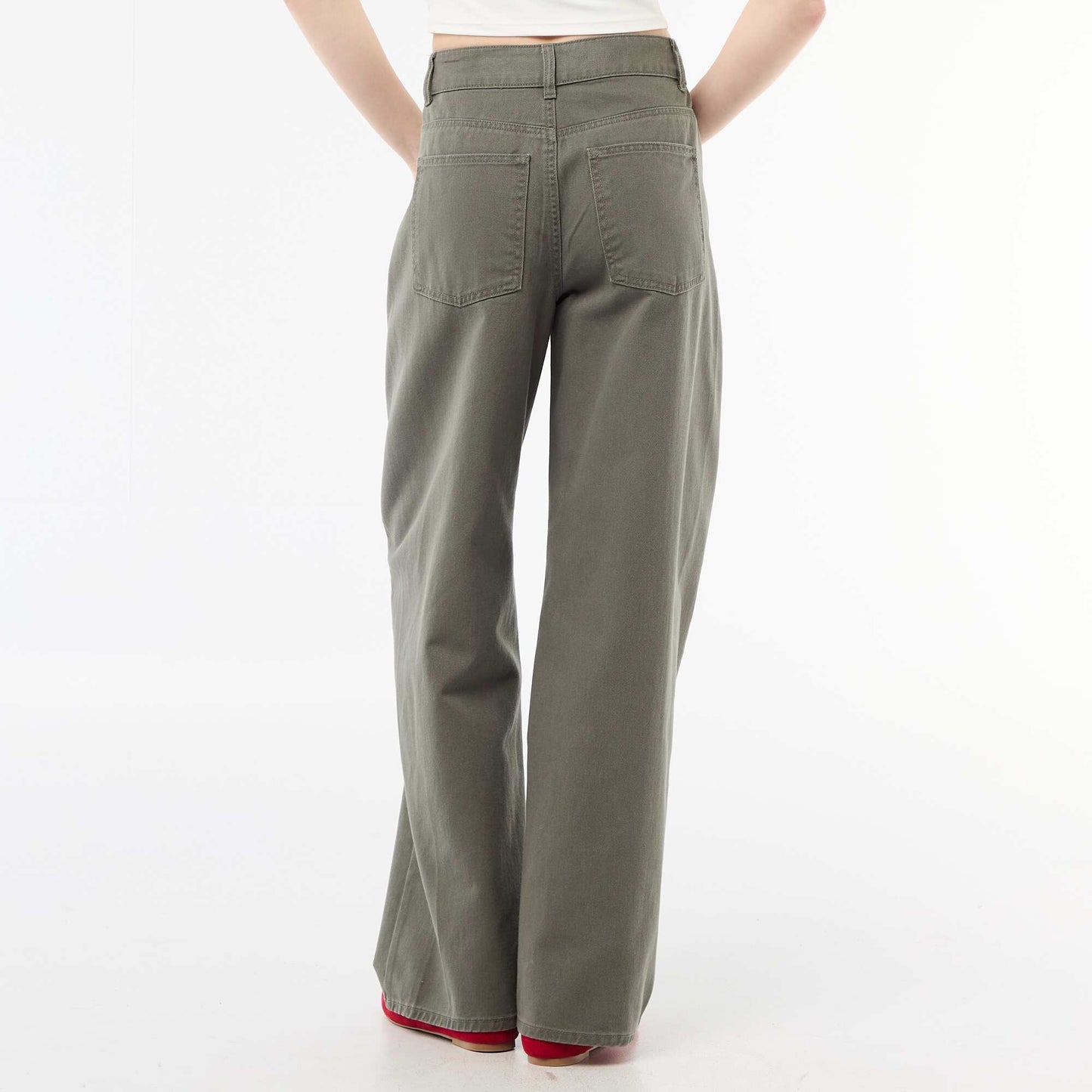Pantalón corte globo CAQUI