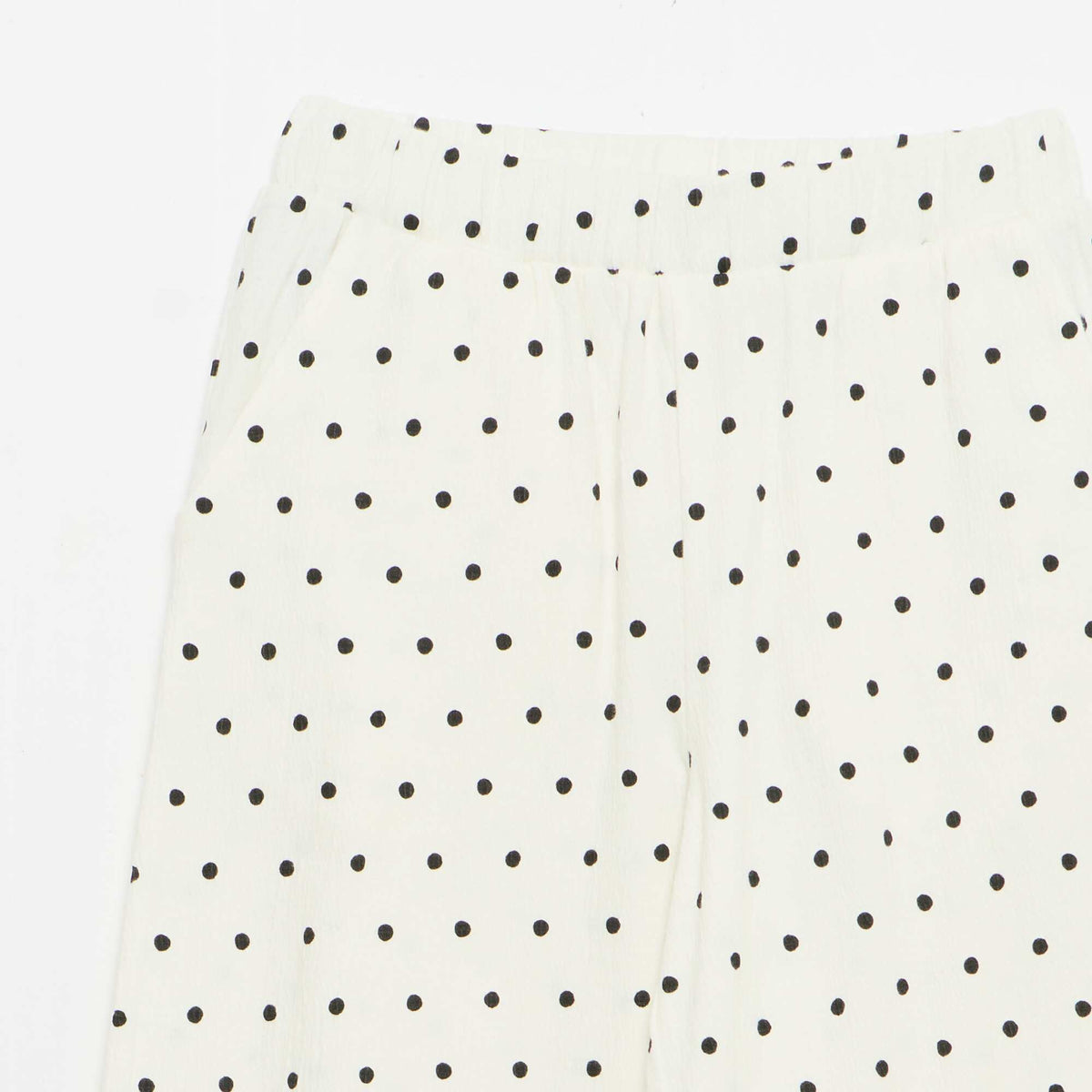 Pantalón ancho de punto crepé BLANCO