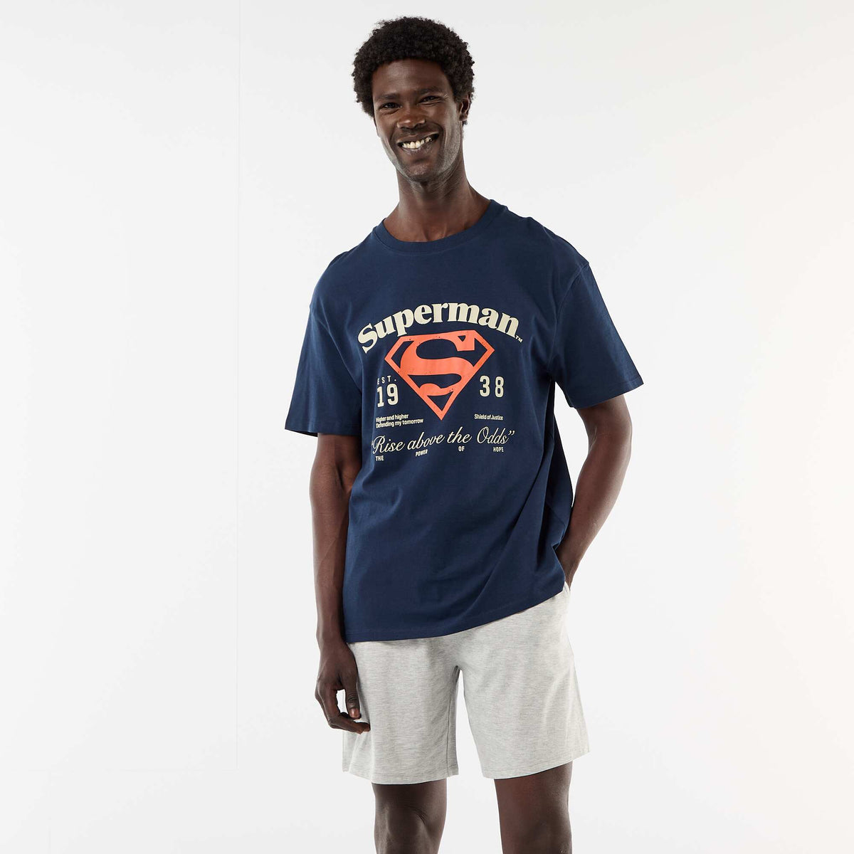 Pijama corto 'Superman' camiseta + pantalón corto - 2 piezas AZUL