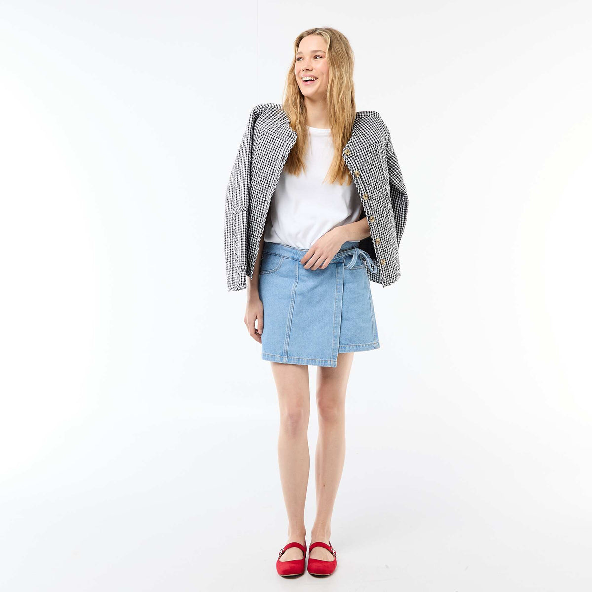 Falda pantalón vaquera AZUL