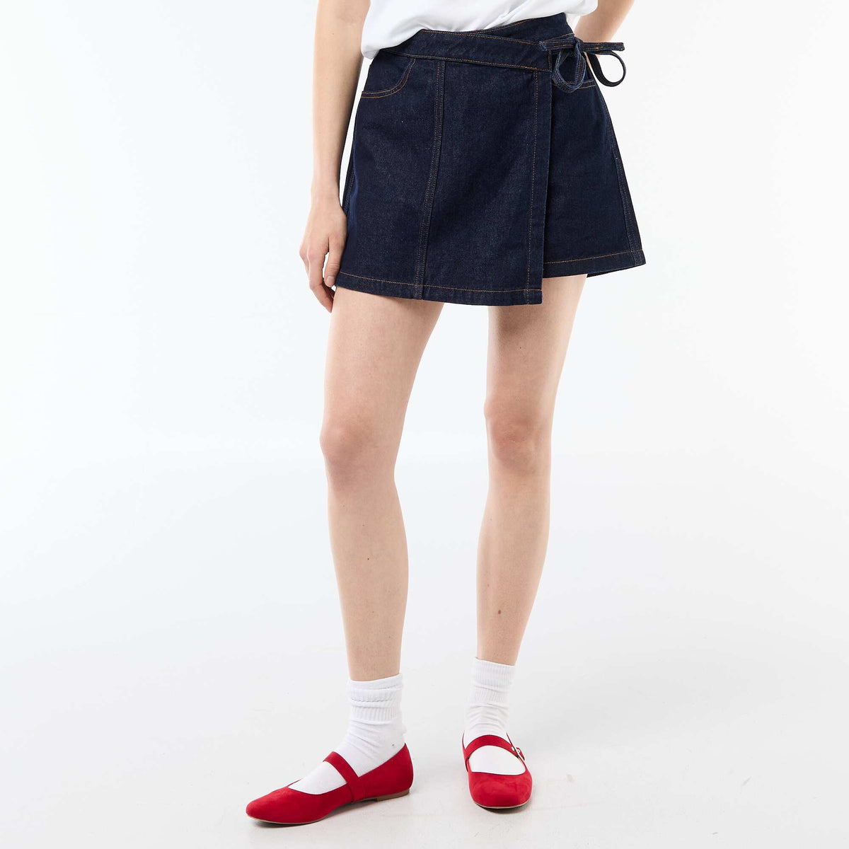 Falda pantalón vaquera AZUL