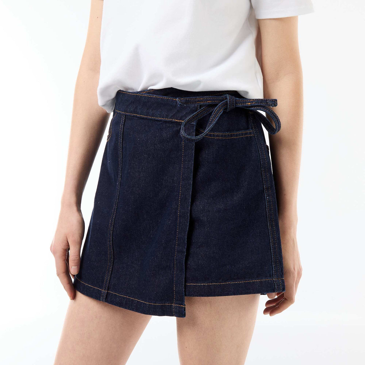 Falda pantalón vaquera AZUL