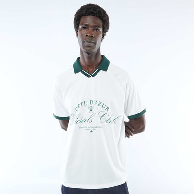 Camiseta remera estampada con mensaje BLANCO